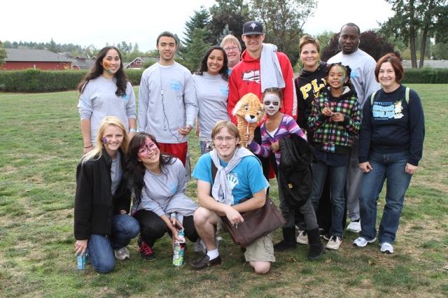 Hunger Walk students