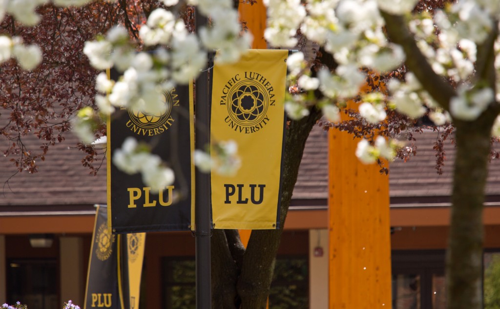 Spring sunshine at PLU on Wednesday, April 3, 2013. (Photo/John Froschauer)