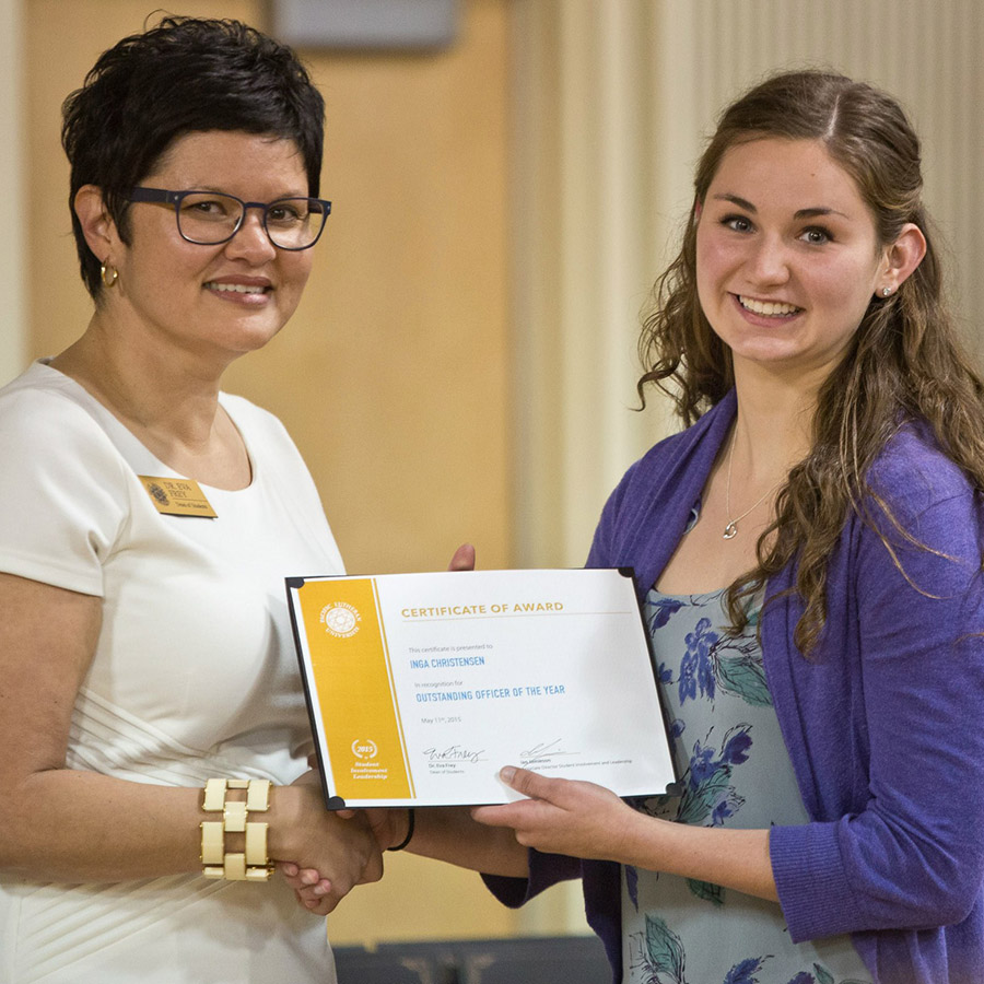 Outstanding Officer of the Year Award 2015 Inga Christensen