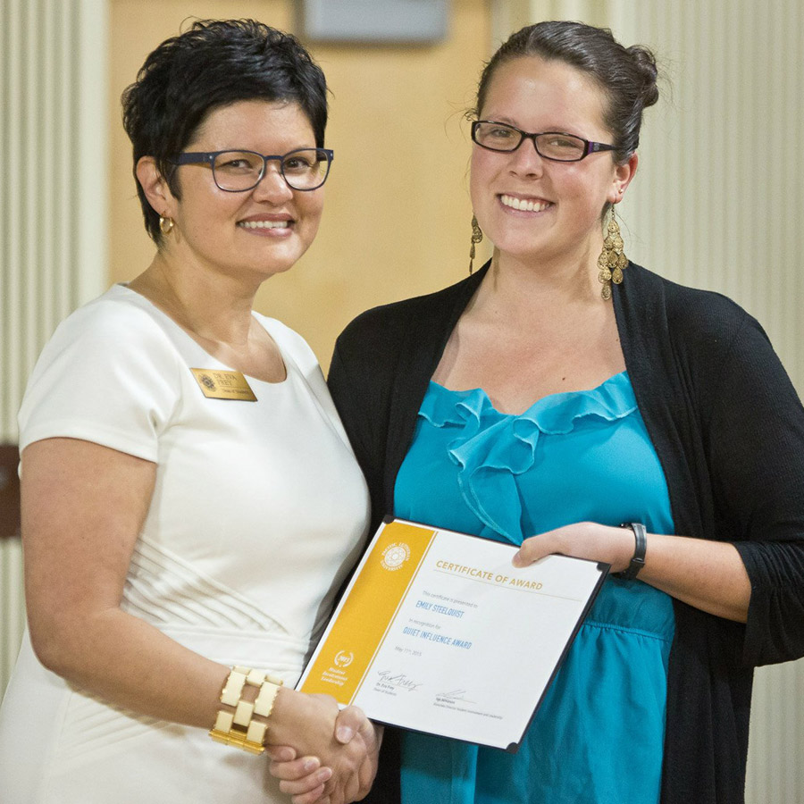 Quiet Influence Award 2015 Emily Steelquist
