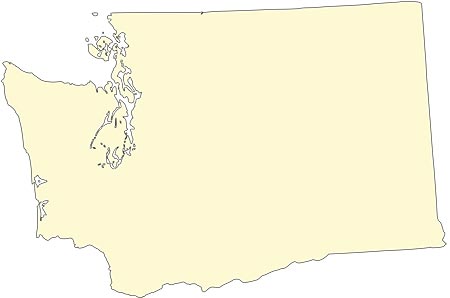 A map of Washington state.