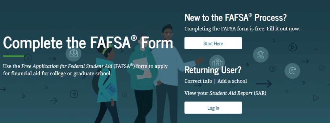 fafsa homepage image
