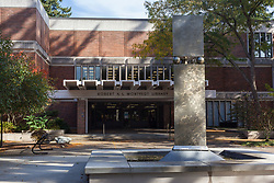 Library and fountain