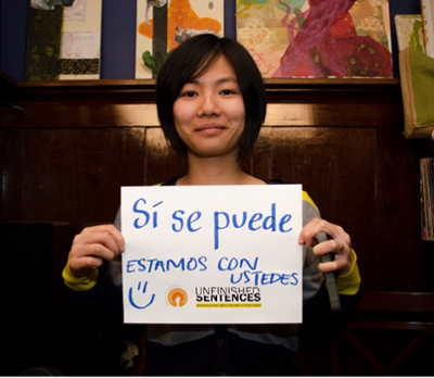 Hoai at a UWCHR event held in support of the 6th annual International Restorative Justice Tribunal in El Salvador Hoai at a UWCHR event held in support of the 6th annual International Restorative Justice Tribunal in El Salvador