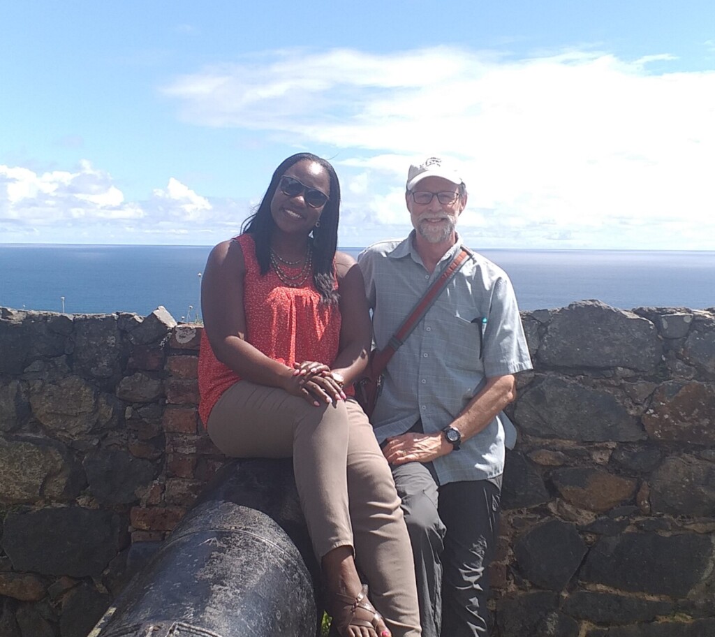 Greg Youtz and Candice Hughes in Trinidad