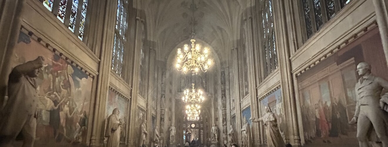 room inside house of Parliament in London, England