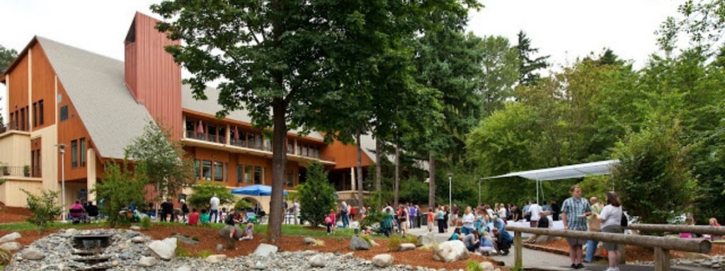 back side of Anderson University Center during fruit festival