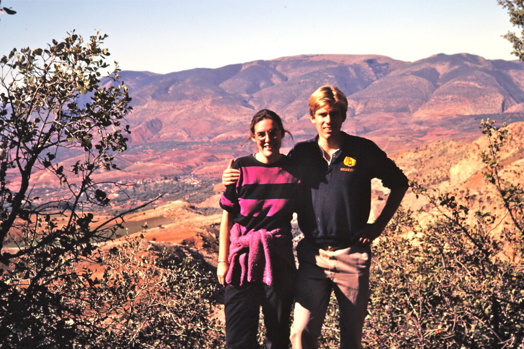Amie Bishop_Chris Stevens_Morocco Peace Corps approx 1983 Morocco 1983 Amie Bishop and Chris Stevens