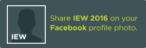 share IEW 2016 on your Facebook profile photo