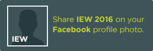 button - share iew on facebook profile photo share IEW 2016 on your Facebook profile photo