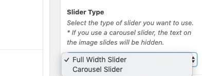 Media Slider Type