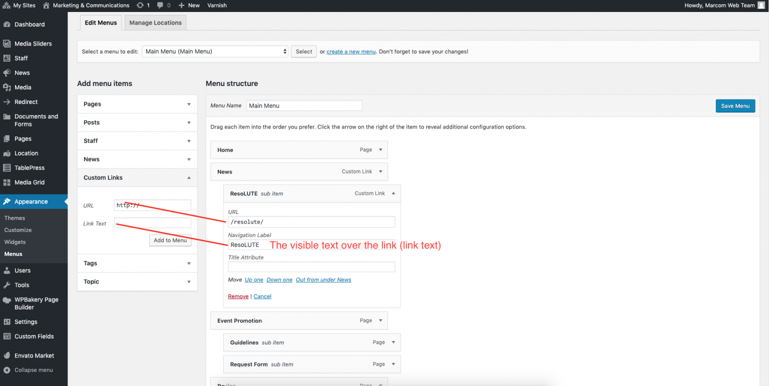 How To Use Menus Web Deputy How To Guides PLU