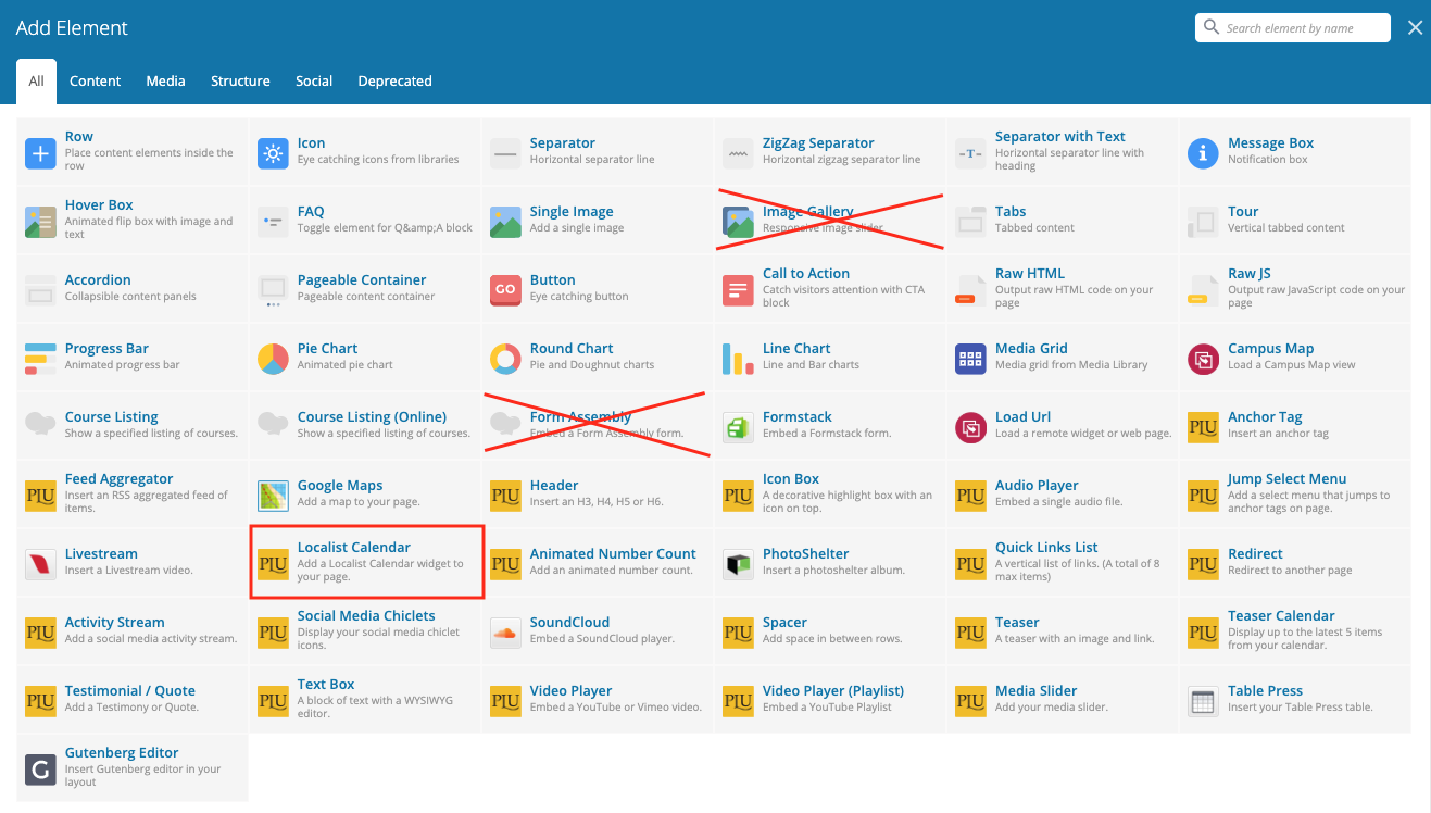 How To Use Localist Calendar Web Deputy How To Guides PLU