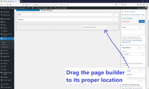 Drag page builder