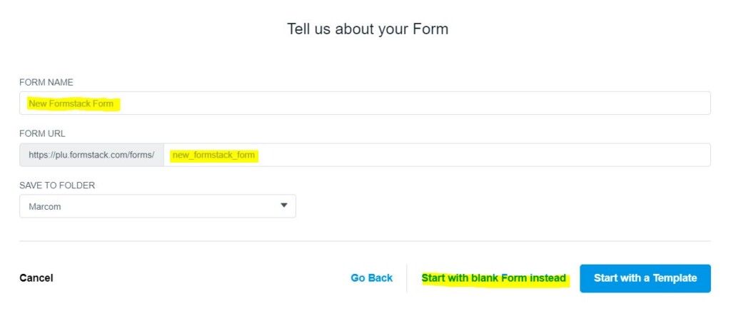 tell us about your form tell us about your form