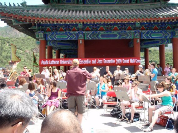 Wind Ensemble performing in China