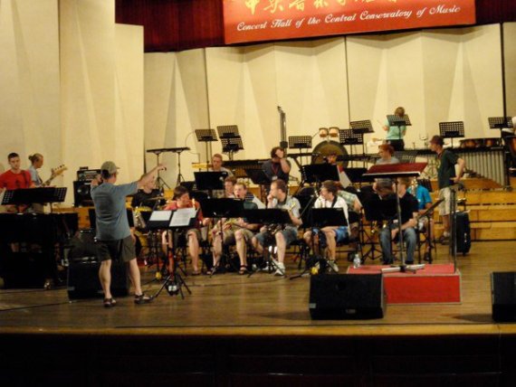 Wind Ensemble performing in China