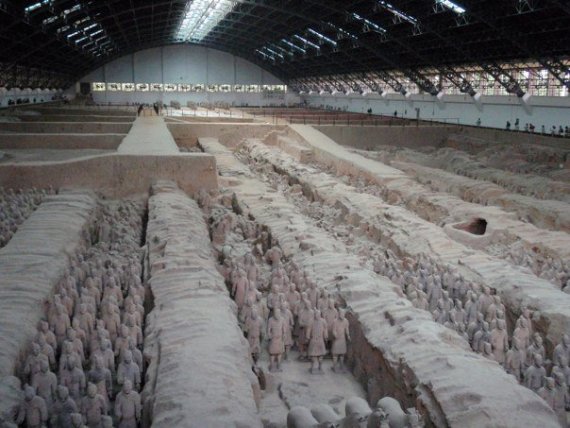 Chinese statue soldiers