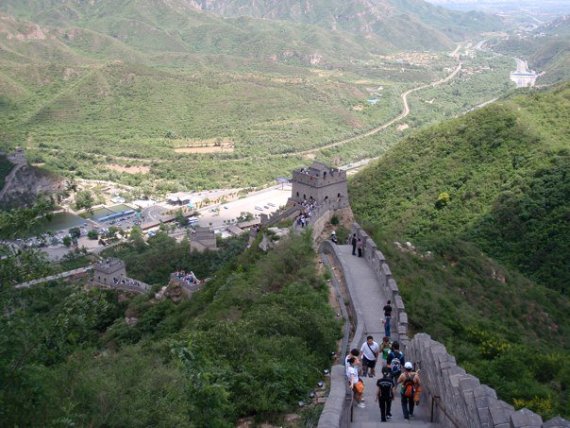 Wind Ensemble taking a tour of the Great Wall of China