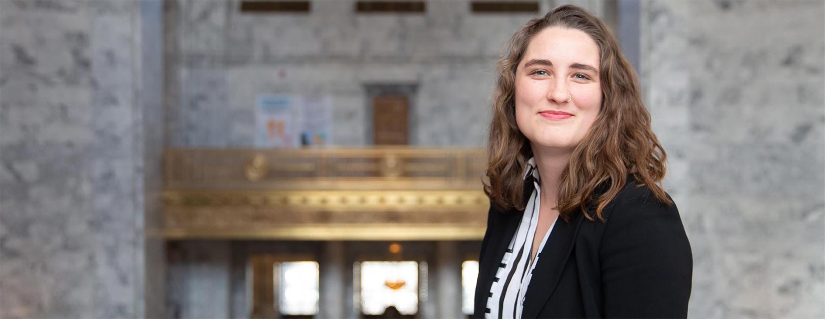 Lute rower's internship at the Washington State Capitol in Olympia.