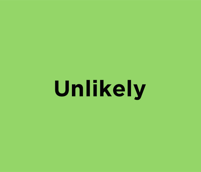Unlikely indicator in green for MokeyPox Transmission Unlikely indicator in green for MokeyPox Transmission